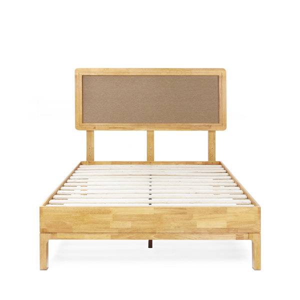 Millwood Pines Anspach Nipe Solid Wood Platform Bed with Headboard